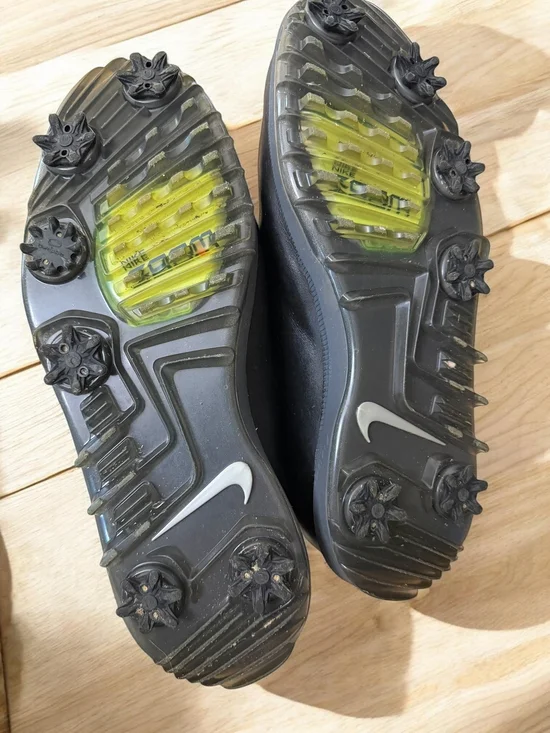 Nike Air Zoom Victory Tour Golf Shoes Mens 10 Black Leather Spiked AQ1479-001 - Picture 6 of 6